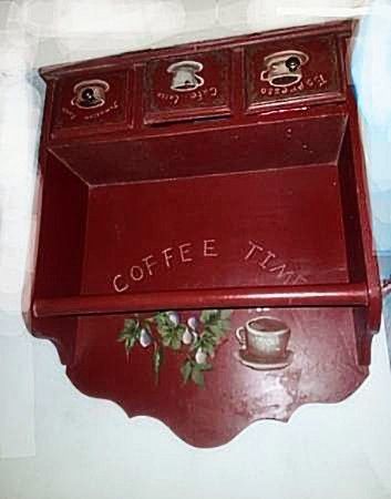 Vintage Wood Tea Cupboard