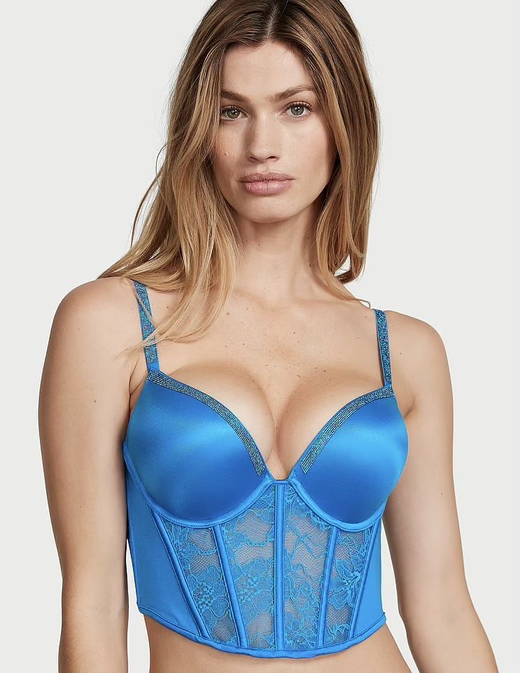 Victoria secret VERY SEXY Bombshell Add-2-Cups Shine Strap Push-Up Corset Top