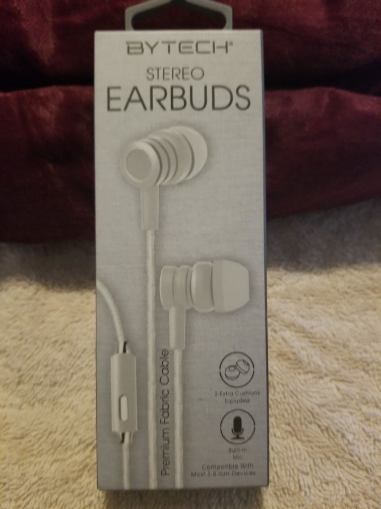 ByTech stereo earbuds