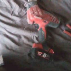 Milwaukee M18 Sawzal With 8.0 Battery And Charger 