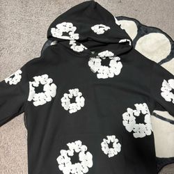 Black Denim Tears Cotton Wreath Hoodie 