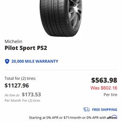 Tires For Sale  305/30ZR19 (102Y) XL