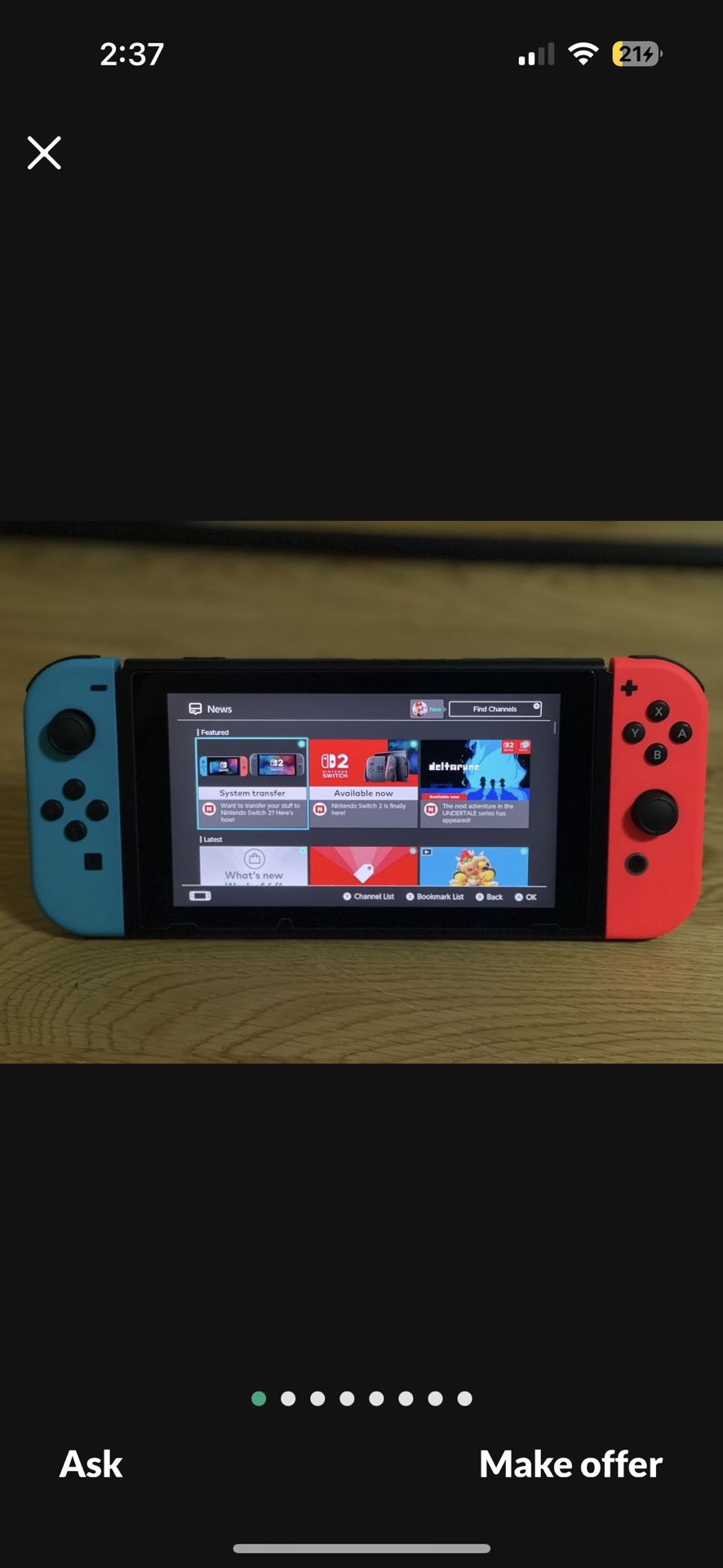 Nintendo switch & Charger