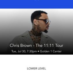 Chris Brown Concert Tickets 