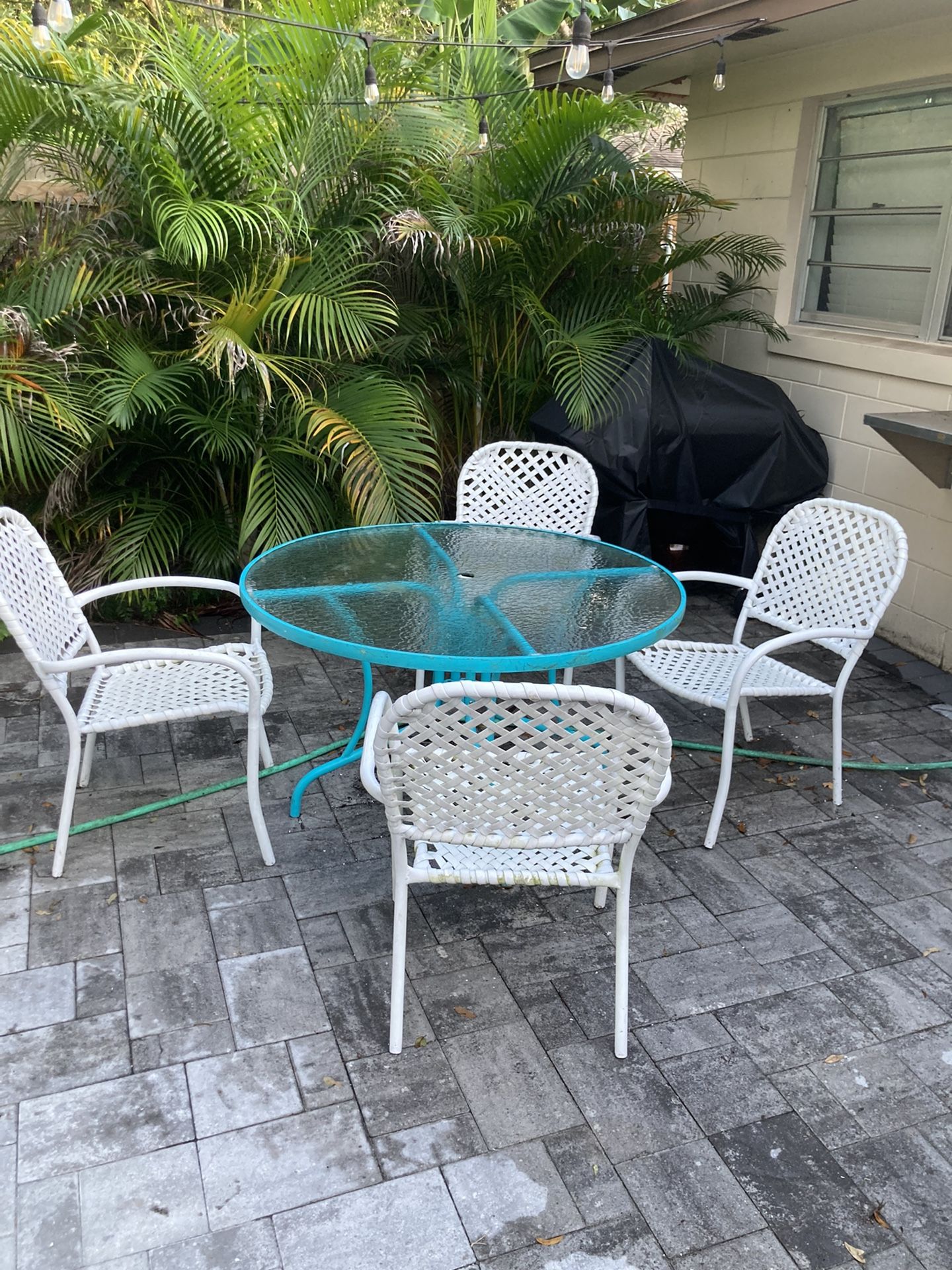 Patio Glass Table And Chairs