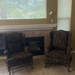 (Set Of 2)Ethan Allen Timeless Vintage Wingback Chair