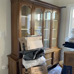 China Hutch And Matching Table And Chairs