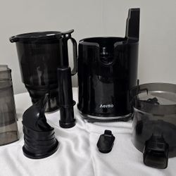 ECOSELF Cold Press Juicer Slow Masticating 4.35" Chute High Juice Yield -  200W