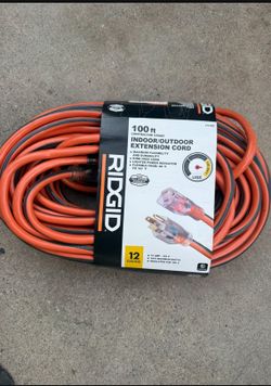 Ridgid extension cord 12g 100ft