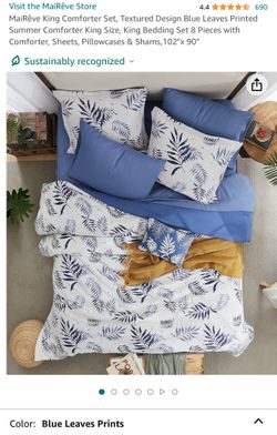 8 Piece King comforter Set 