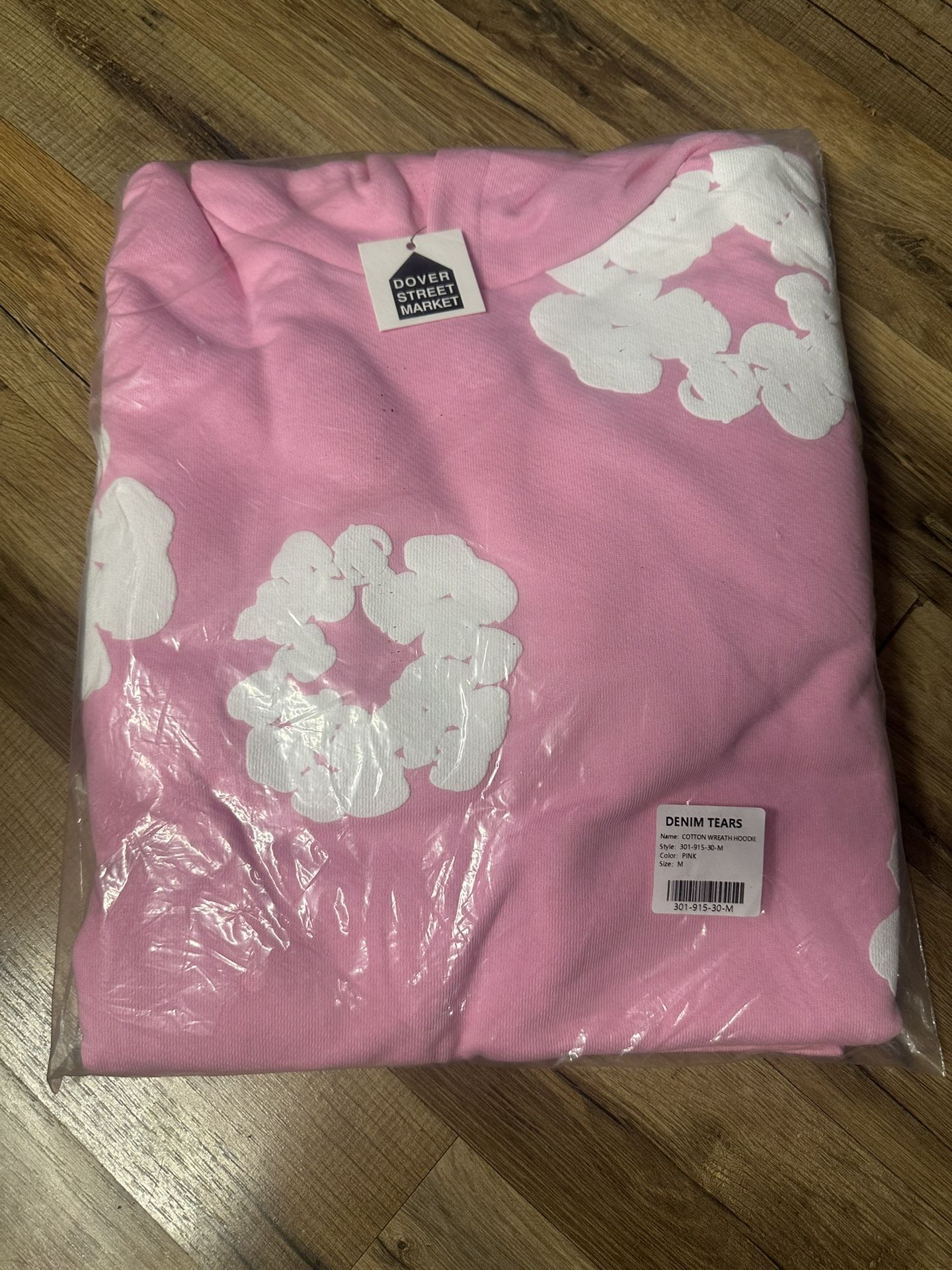 Pink Denim Tears Hoodie Size Medium