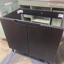New assembled 30" Black Bathroom Vanity NO Sink Modern Freestanding Bathroom Vanity