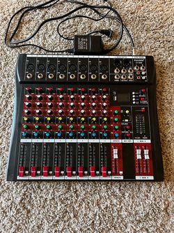 8 channel mixer board audio