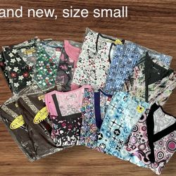 Brand New Print Scrub Tops 