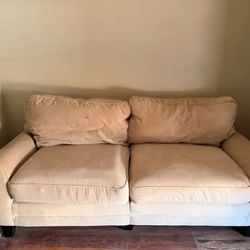 Small Beige Couch 