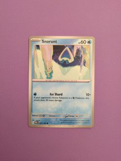 Snorunt pokemon card