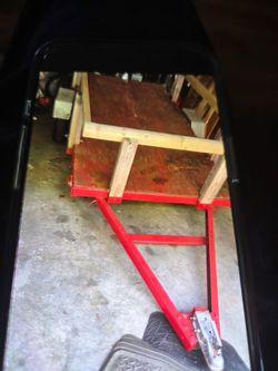 Tilt trailer garaged like new