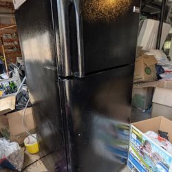 Black Frigidaire refrigerator 