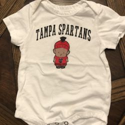 University of Tampa Spartans baby onesie