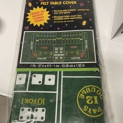 Craps Party Cover Table