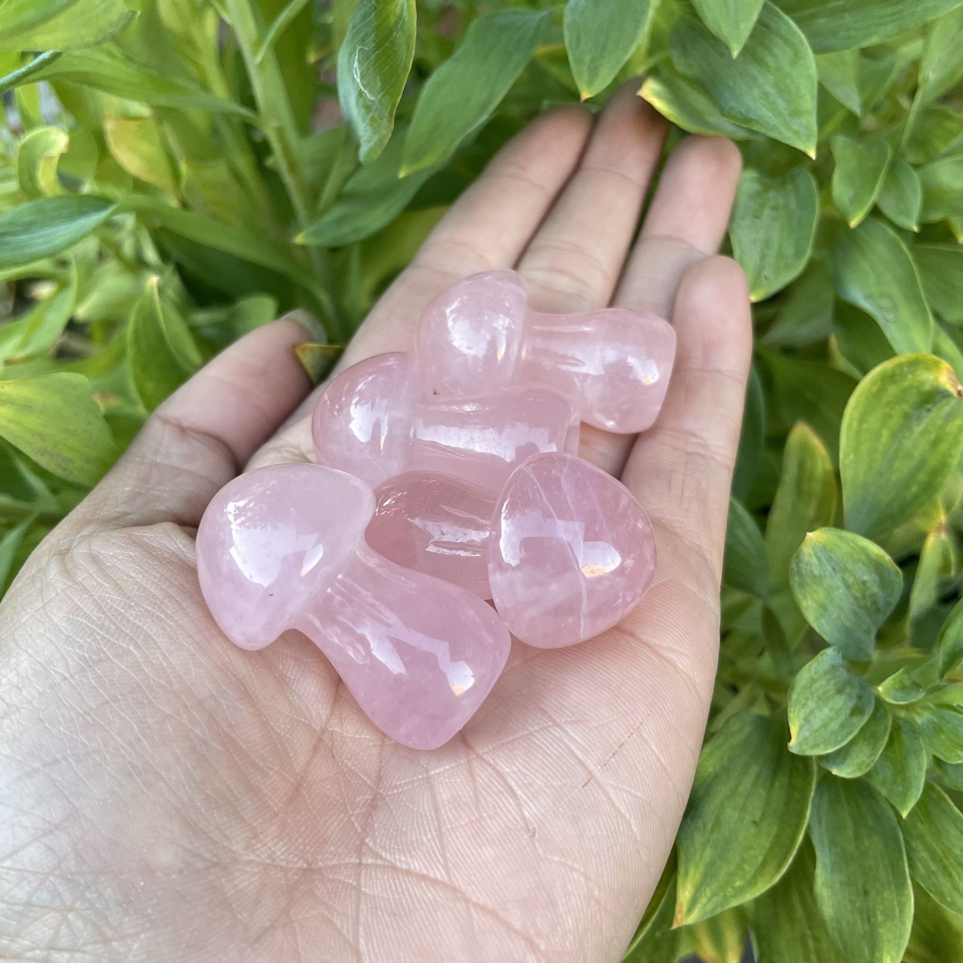 Rose Quartz Crystal Mushroom 🍄 