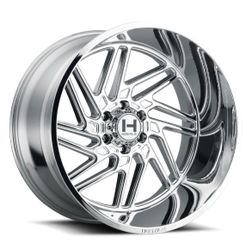 20″ HOSTILE WHEELS H116 JIGSAW CHROME FINISH RIMS