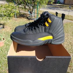 New Air Jordan 12 Retro Men Size 7.5 Black Taxi