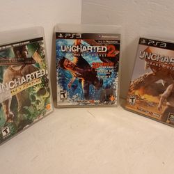 Uncharted 1, 2 and 3 for PS3