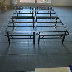 MOVING SALE - 2 Twin Foldable Mattress Frames + Mattress
