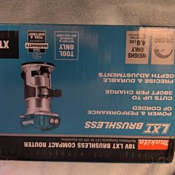 New Makita 18v Lxt Brushless Compact Router TOOL ONLY $240 In Store Asking $180