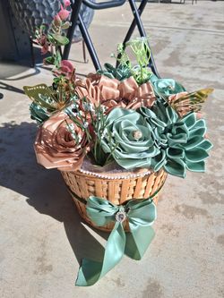 Ribbon flowers