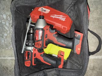 Milwaukee Drill And 1/4” Impact