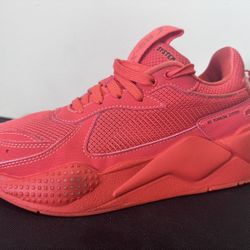 PUMA Rs-X MONO LACE UP SNEAKERS CASUAL SHOES ORANGE SIZE: 8 WOMENS