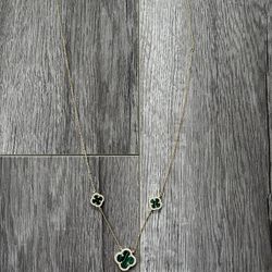 Emerald Clover Necklace