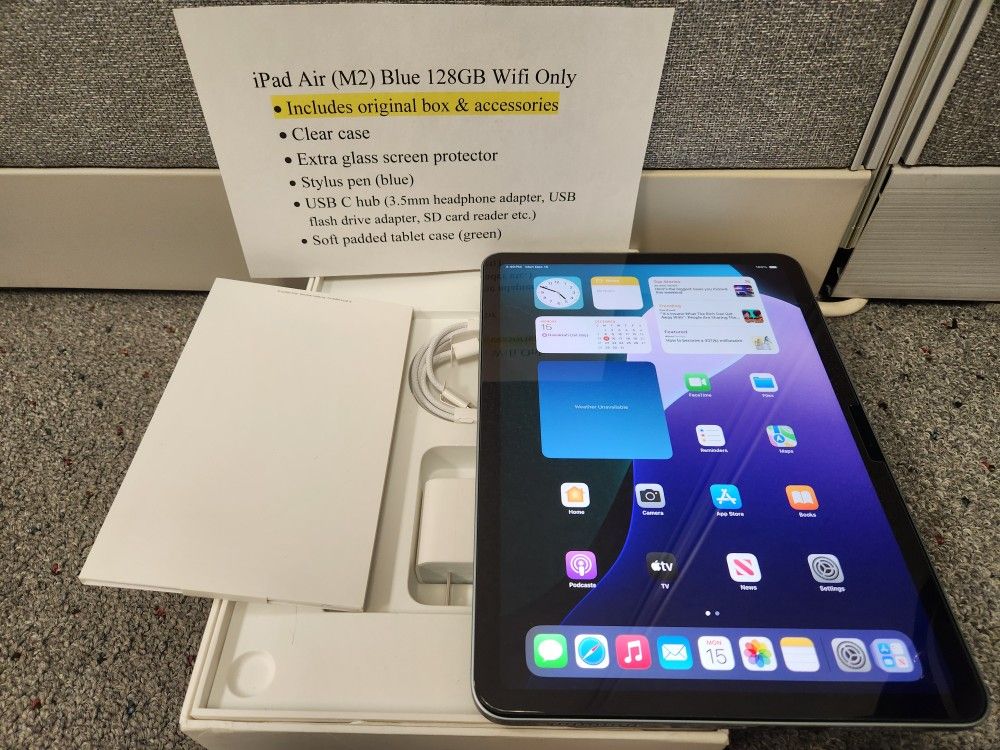 iPad Air 11 Inch 6th Gen M2 128GB Blue Wifi Only