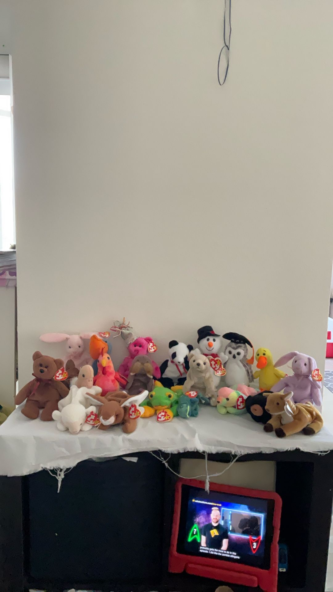 TY Beanie Babies New With Tags Lot of 20 Ears Smoochy Almond Whisper Sammy Etc