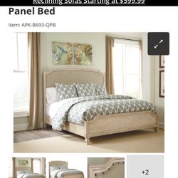 Demarlos Cal king Upholstered Panel Bedroom Set