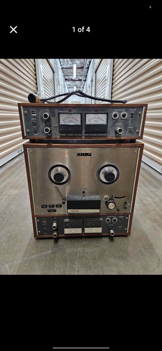 TEAC A-4010S & TEAC RA-40S stereo record amplifier