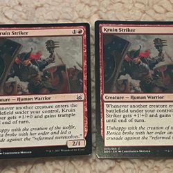 2x Kruin Striker, Duel Decks: Mind vs. Might #40 MTG