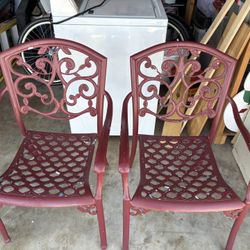 Patio Chairs Needs A Little Tlc But In Good Condition 