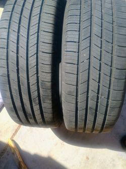 215/55/17 MICHELIN DEFENDER 100% TREAD DOT 40/20 SET OF 2 MATCHING TIRES