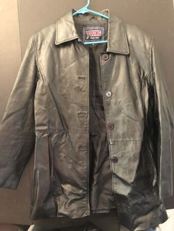 Leather jacket size large