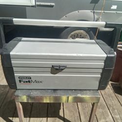 Heavy Duty Aluminum Stanley Fat Max Toolbox, Great Condition. $20.00.