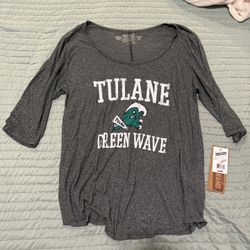 TULANE 3/4 SLEEVE TEE
