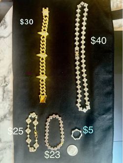 Fantasy Fun  Jewelry Silver and gold Moisanite $5-$40