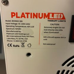 Platinum LED Therapy Light