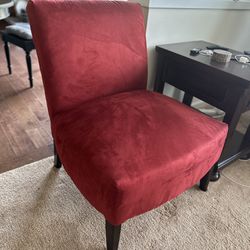 Red Microfiber Chair