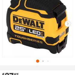 DEWALT 25 ft. Tape Measure with Rechargeable LED Light 