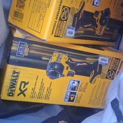 Two Dewalt Quarter Inch Hex Pulg Impacts