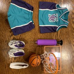 American girl, doll basketball outfit